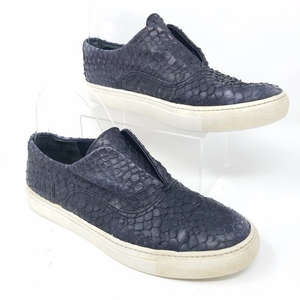 Vince shoes BERLIN black‎ snakeskin embossed slip on 8M